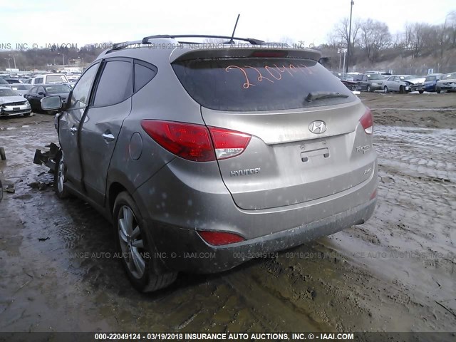 KM8JUCAC2CU382818 - 2012 HYUNDAI TUCSON GLS/LIMITED 棕色 照片 3