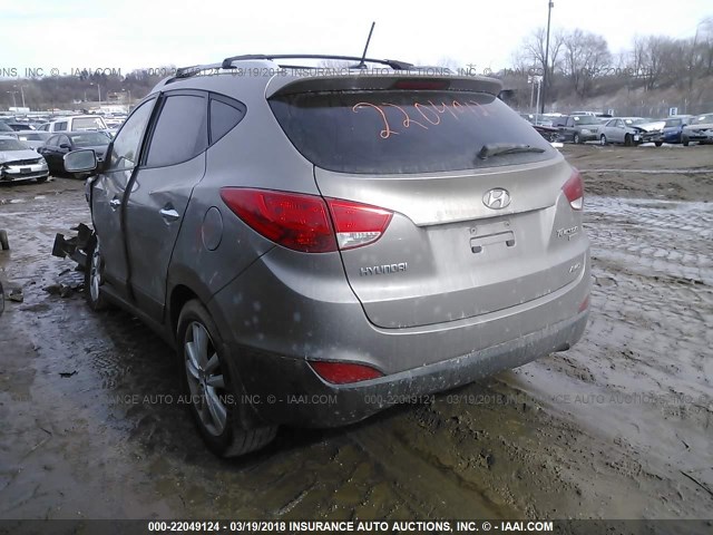 KM8JUCAC2CU382818 - 2012 HYUNDAI TUCSON GLS/LIMITED BROWN photo 3