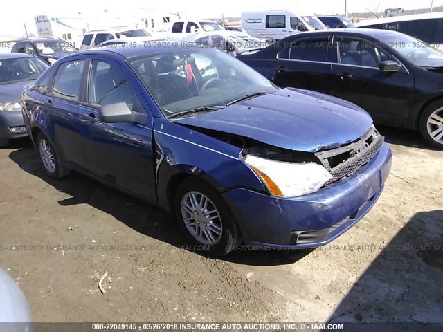 1FAHP35N68W169488 - 2008 FORD FOCUS SE/SEL/SES BLUE photo 1