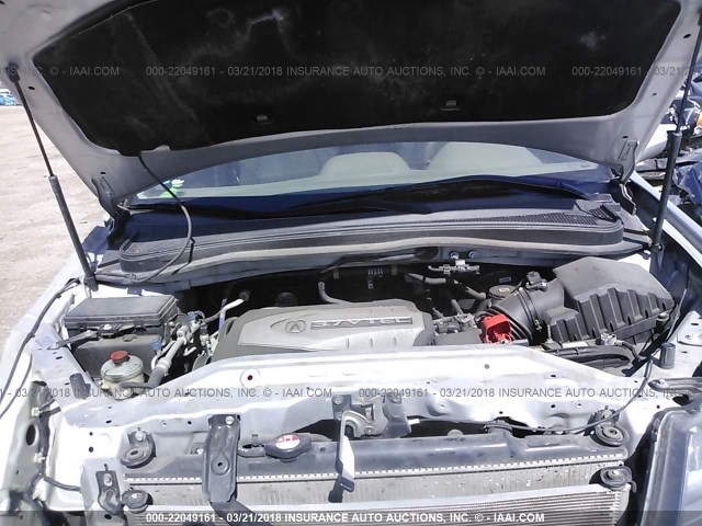 2HNYD28618H556427 - 2008 ACURA MDX TECHNOLOGY SILVER photo 10