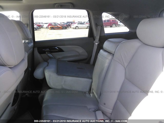 2HNYD28618H556427 - 2008 ACURA MDX TECHNOLOGY SILVER photo 8