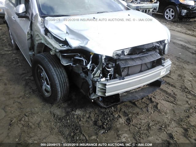 1G1JA5SH0D4162350 - 2013 CHEVROLET SONIC LS SILVER photo 6