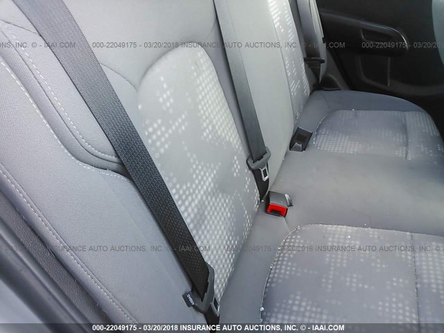 1G1JA5SH0D4162350 - 2013 CHEVROLET SONIC LS SILVER photo 8