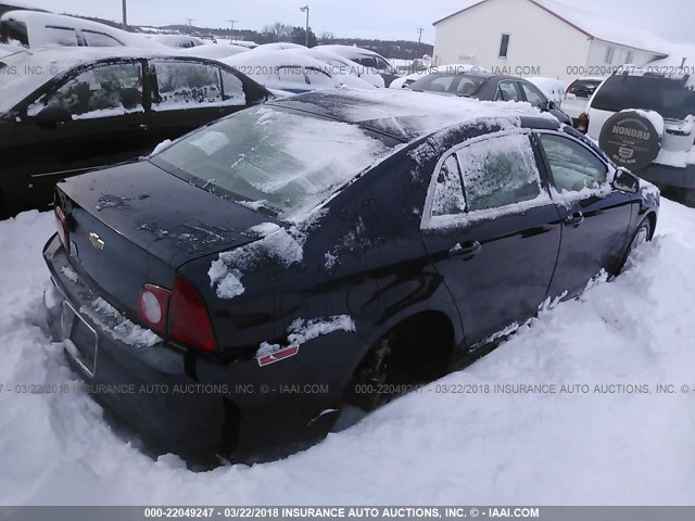 1G1ZA5EU5CF259459 - 2012 CHEVROLET MALIBU LS BLUE photo 4