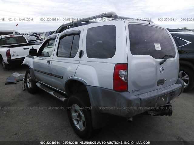 5N1ED28T44C666606 - 2004 NISSAN XTERRA XE/SE SILVER photo 3