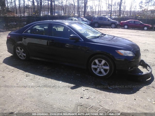 4T1BE46K47U678470 - 2007 TOYOTA CAMRY NEW GENERAT CE/LE/XLE/SE BLACK photo 1