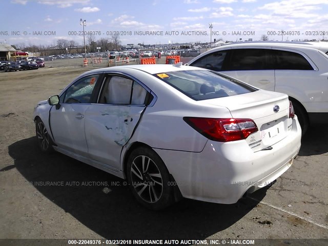 4S3BNAS68H3032755 - 2017 SUBARU LEGACY SPORT WHITE photo 3