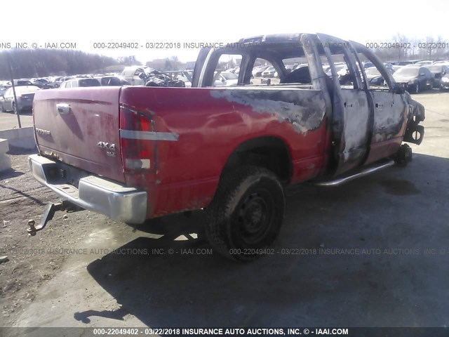 3D7KU28D14G159309 - 2004 DODGE RAM 2500 ST/SLT 红色 照片 4