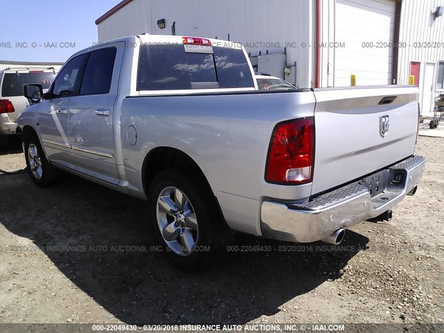 1C6RR6LT6ES148467 - 2014 RAM 1500 SLT SILVER photo 3