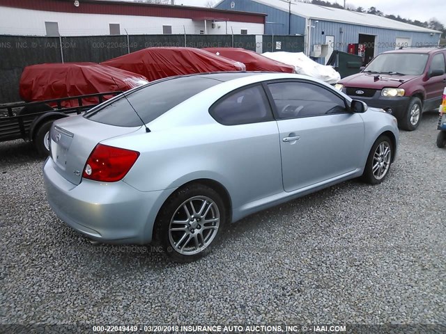 JTKDE177550021096 - 2005 TOYOTA SCION TC 浅蓝色 照片 4