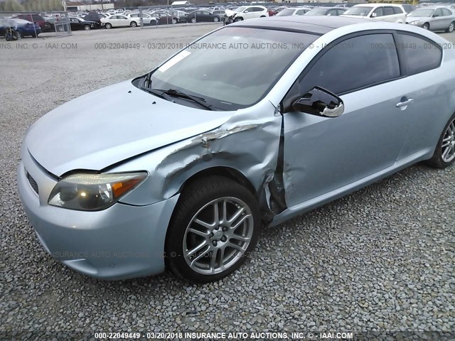 JTKDE177550021096 - 2005 TOYOTA SCION TC 浅蓝色 照片 6