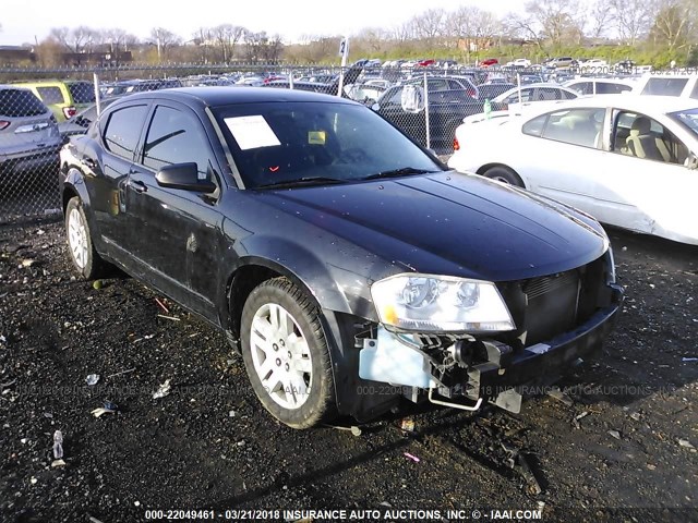 1B3BD4FB2BN586897 - 2011 DODGE AVENGER EXPRESS BLACK photo 1