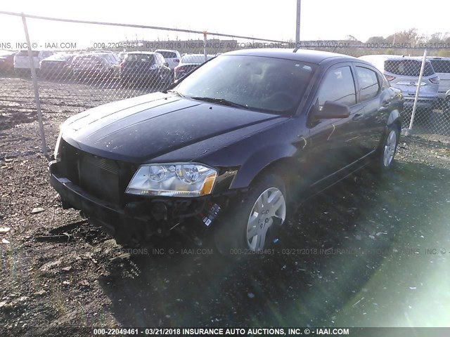 1B3BD4FB2BN586897 - 2011 DODGE AVENGER EXPRESS BLACK photo 2