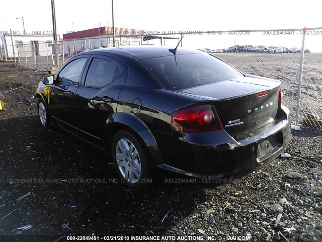 1B3BD4FB2BN586897 - 2011 DODGE AVENGER EXPRESS BLACK photo 3