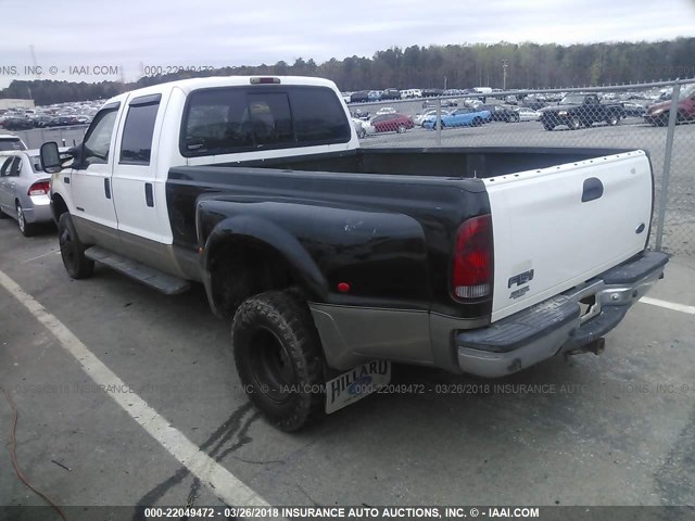 1FTWW33F81EB88099 - 2001 FORD F350 SUPER DUTY WHITE photo 3