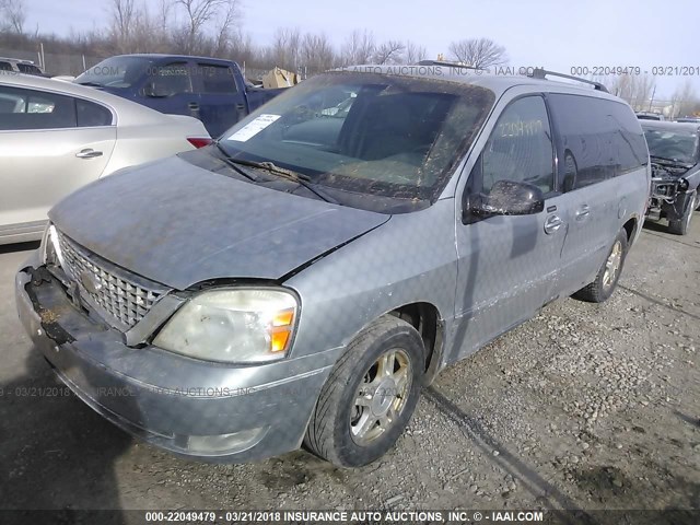 2FMZA52217BA07351 - 2007 FORD FREESTAR SEL GRAY photo 2