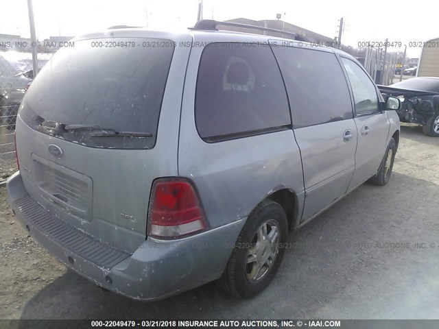 2FMZA52217BA07351 - 2007 FORD FREESTAR SEL GRAY photo 4