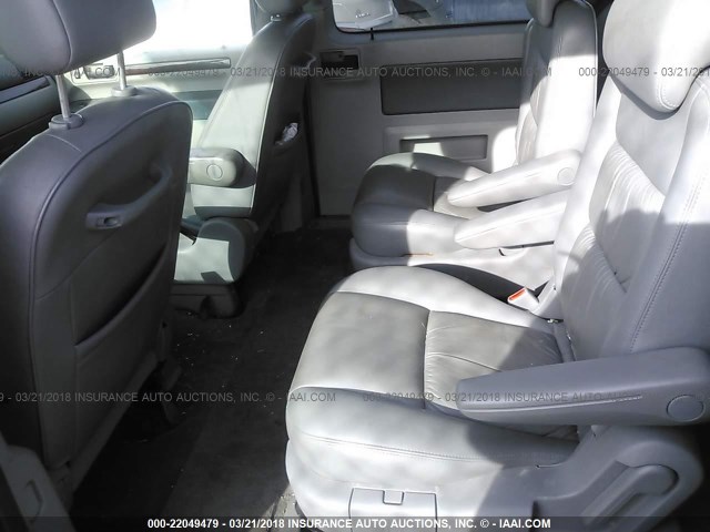 2FMZA52217BA07351 - 2007 FORD FREESTAR SEL GRAY photo 8