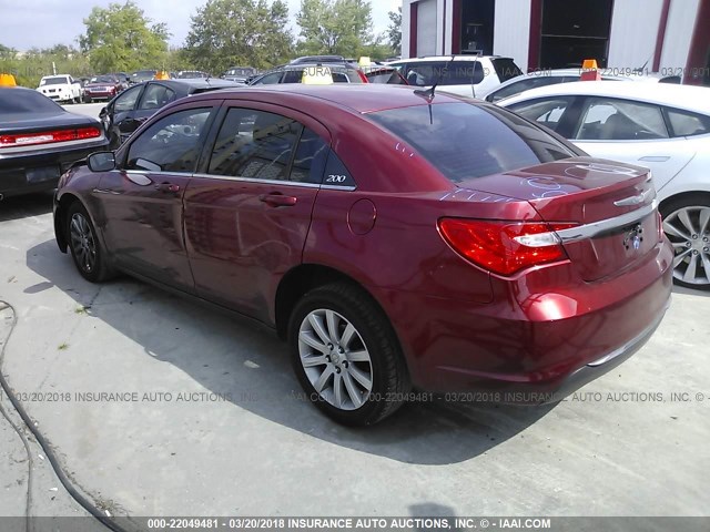 1C3CCBBB9DN636542 - 2013 CHRYSLER 200 TOURING RED photo 3