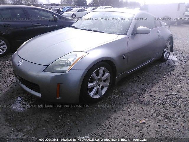 JN1AZ34E53T003998 - 2003 NISSAN 350Z COUPE GRAY photo 2