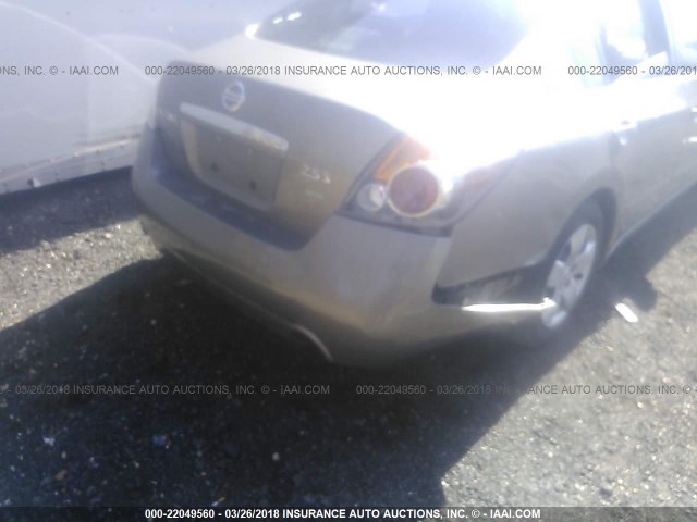 1N4AL21E38C235252 - 2008 NISSAN ALTIMA 2.5/2.5S GOLD photo 6