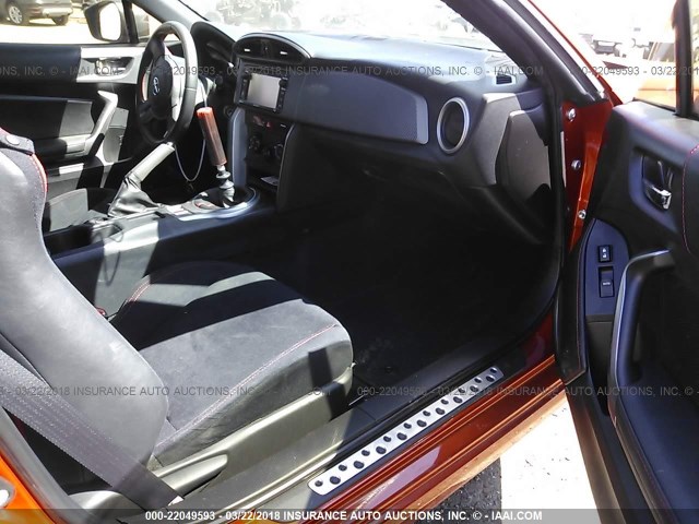 JF1ZNAA17F9704499 - 2015 TOYOTA SCION FR-S ORANGE photo 5