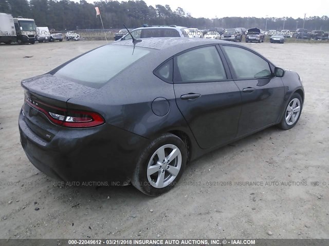 1C3CDFBB7GD766110 - 2016 DODGE DART SXT GRAY photo 4