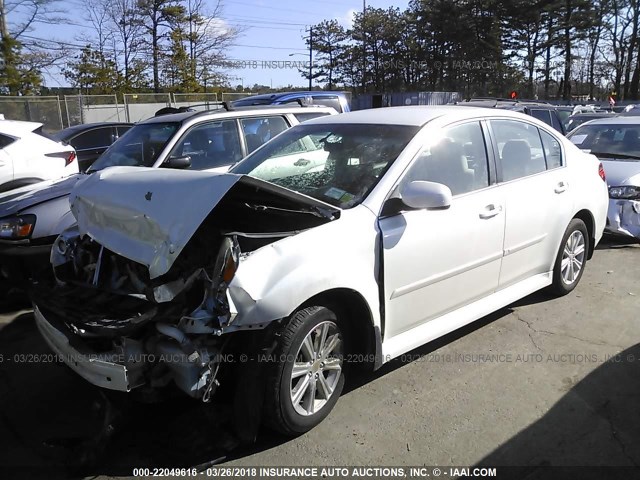 4S3BMBC66C3009880 - 2012 SUBARU LEGACY 2.5I PREMIUM WHITE photo 2