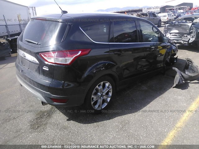 1FMCU9HX7DUD18697 - 2013 FORD ESCAPE SEL BLACK photo 4