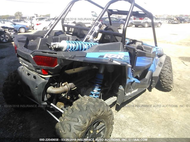 3NSVDE997FF383369 - 2015 POLARIS RZR XP 1000 EPS BLUE photo 4