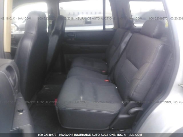 1D4HS38N23F533017 - 2003 DODGE DURANGO SPORT SILVER photo 8