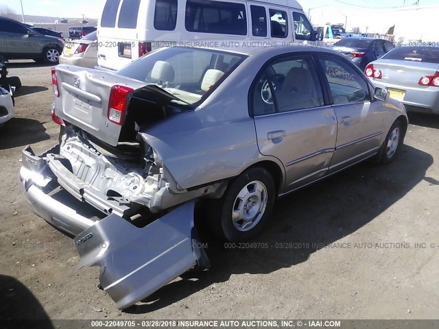 JHMES96694S020854 - 2004 HONDA CIVIC HYBRID SILVER photo 4