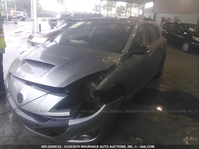 JM1BL1L39D1768670 - 2013 MAZDA SPEED 3 GRAY photo 2