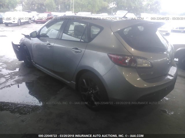 JM1BL1L39D1768670 - 2013 MAZDA SPEED 3 GRAY photo 3