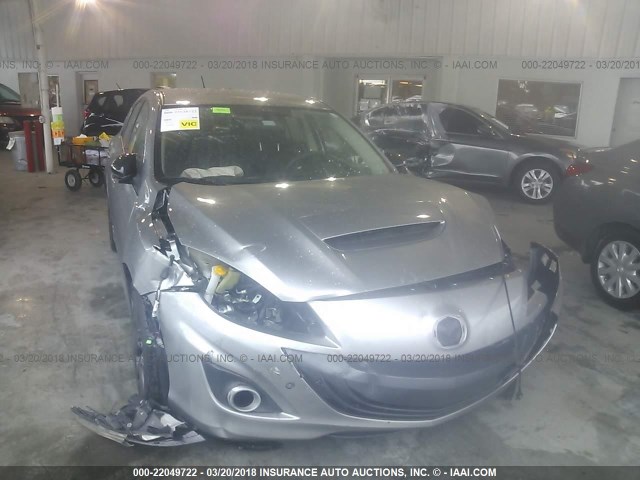 JM1BL1L39D1768670 - 2013 MAZDA SPEED 3 GRAY photo 6