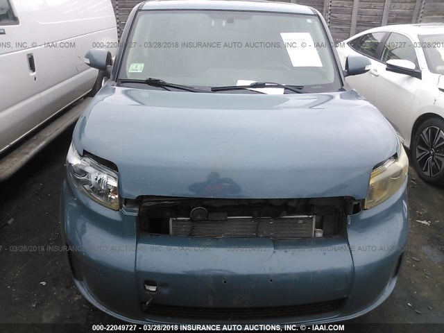 JTLKE50E881020252 - 2008 TOYOTA SCION XB ლურჯი ფოტო 6