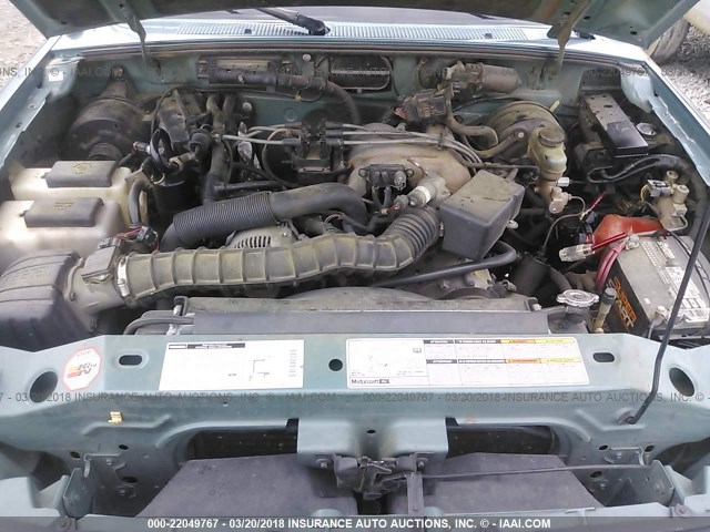 4F4YR13V0YTM33549 - 2000 MAZDA B3000 GREEN photo 10