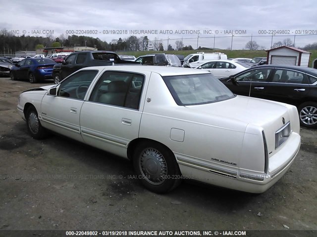 1G6KE52Y2VU221404 - 1997 CADILLAC DEVILLE DELEGANCE WHITE photo 3