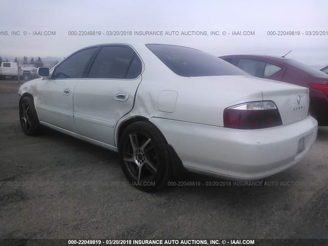 19UUA56823A001935 - 2003 ACURA 3.2TL TYPE-S WHITE photo 3