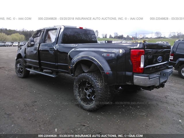 1FT8W3DT2HED65611 - 2017 FORD F350 SUPER DUTY BLACK photo 3