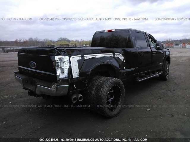 1FT8W3DT2HED65611 - 2017 FORD F350 SUPER DUTY BLACK photo 4