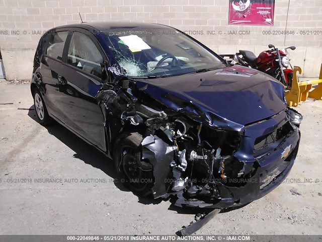 1G1JA6SG0G4140026 - 2016 CHEVROLET SONIC LS Dark Blue photo 1