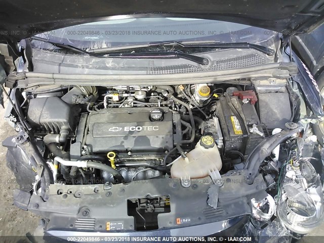 1G1JA6SG0G4140026 - 2016 CHEVROLET SONIC LS Dark Blue photo 10