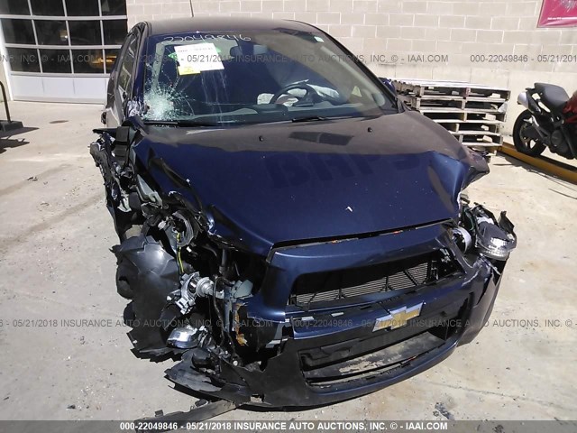1G1JA6SG0G4140026 - 2016 CHEVROLET SONIC LS Dark Blue photo 6