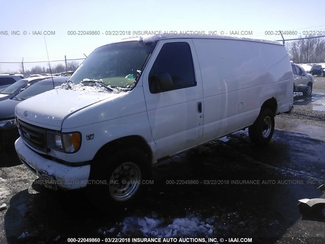 1FTSS34F8YHB70719 - 2000 FORD ECONOLINE E350 SUPER DUTY VAN WHITE photo 2