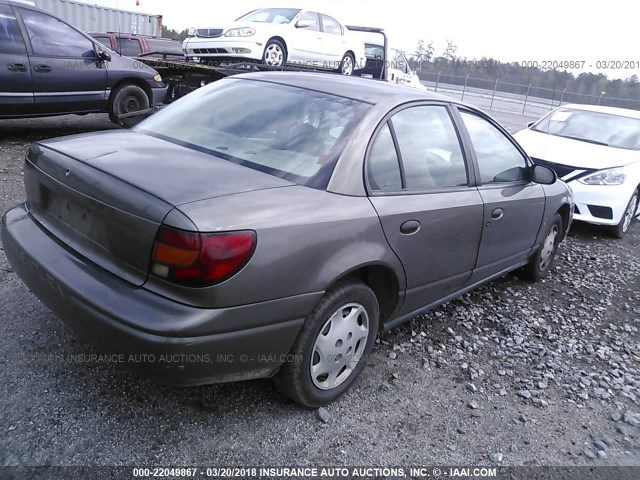 1G8ZH5288YZ229155 - 2000 SATURN SL1 BROWN photo 4