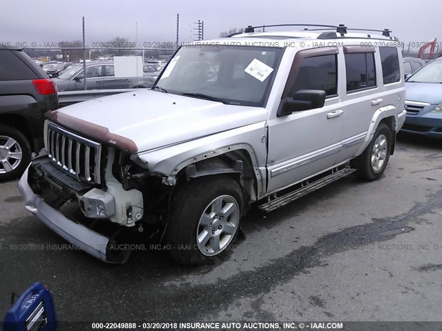 1J8HG58N96C246153 - 2006 JEEP COMMANDER LIMITED SILVER photo 2