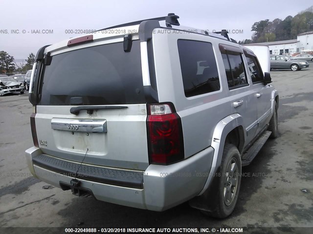 1J8HG58N96C246153 - 2006 JEEP COMMANDER LIMITED SILVER photo 4