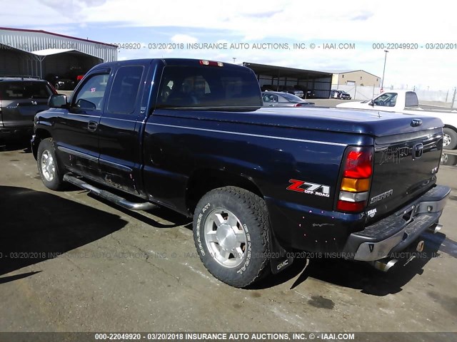 2GTEK19B051225749 - 2005 GMC NEW SIERRA K1500 BLUE photo 3