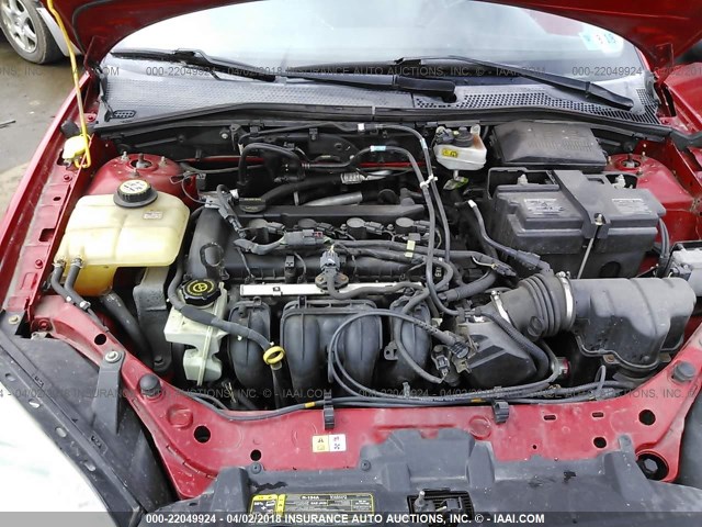 1FAFP34N47W313143 - 2007 FORD FOCUS ZX4/S/SE/SES 红色 照片 10